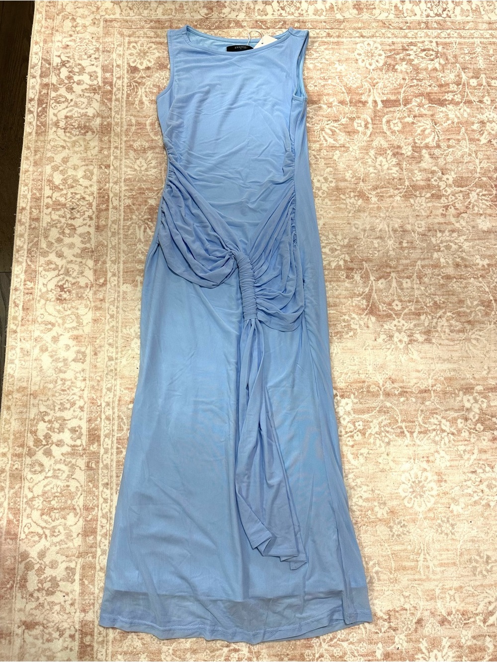 NWT 🩵 Twist Front Light Blue Dress - Picture 5 of 13